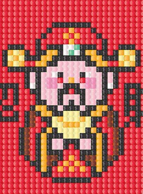 财神爷招财钻石画摆件 贴画手工diy制作摆台书桌客厅金元宝带木框