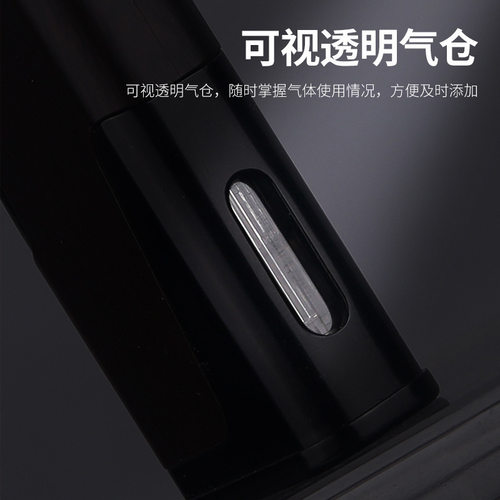 复古百诚金圣1号金属双火直冲防风充气打火机点雪茄蓝火多功能烟
