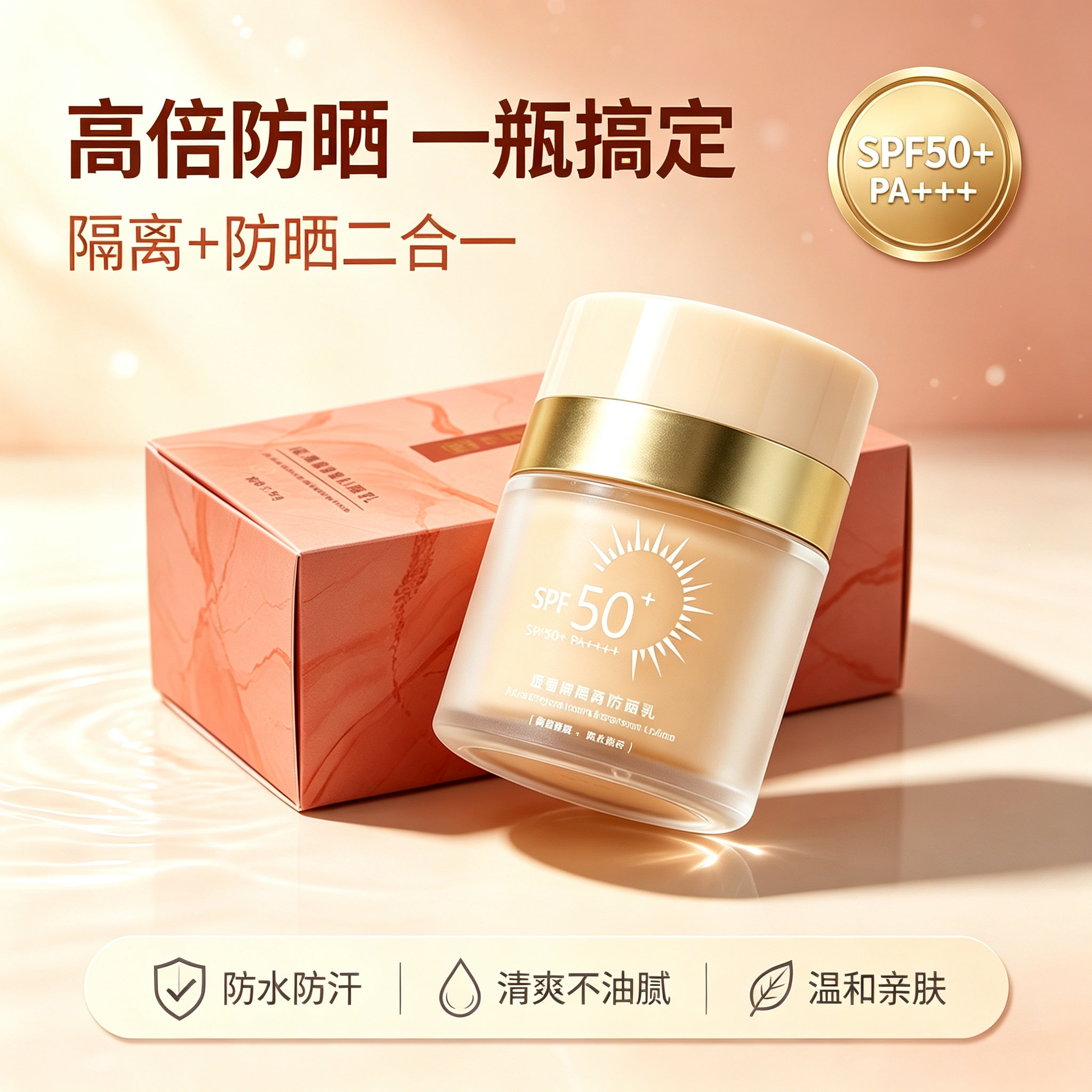 姬雪晴隔离防晒乳SPF50+清透防汗