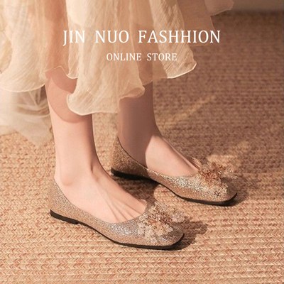 2025新款婚鞋水钻宴会绝美单鞋