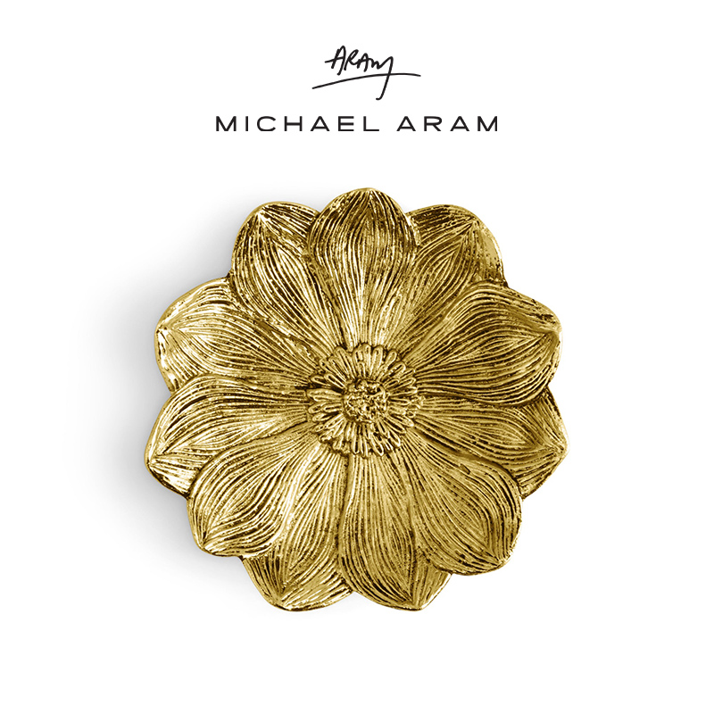 美国Michael Aram复古绽放装饰盘轻奢送礼饰品托盘置物盘