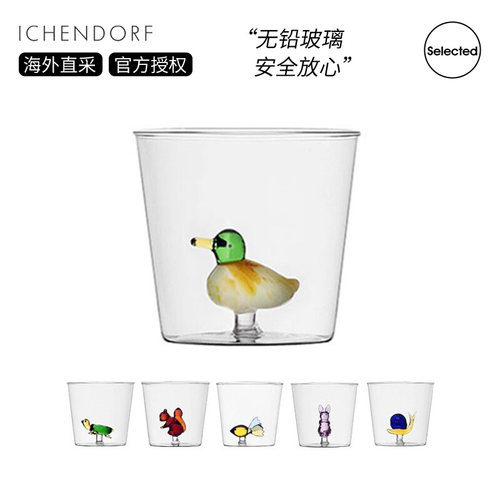 进口直采无铅玻璃水杯卡通