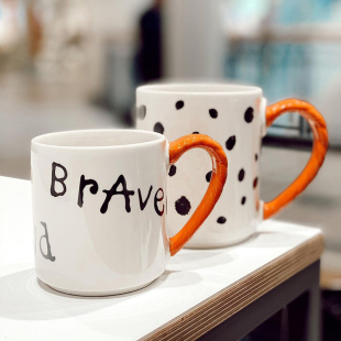 长袜子皮皮咖啡杯陶瓷马克杯子 Stockholm纪念款 瑞典Design House