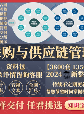 采购与供应链管理资料管理经理系统班及供应链管理培训工作总结全
