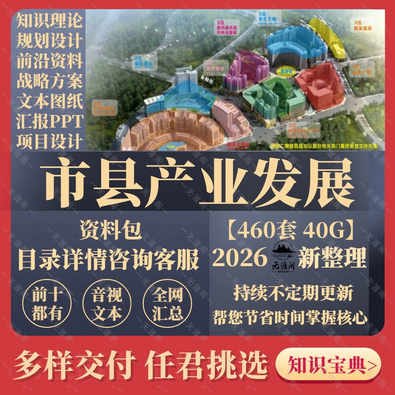 2026城市区县产业发展新兴产业园战略策划规划设计方案例研究资料