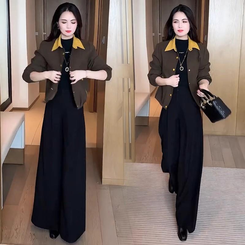 MONLOUVE时尚休闲短外套女2025秋季新款洋气宽松显瘦时髦百搭短款