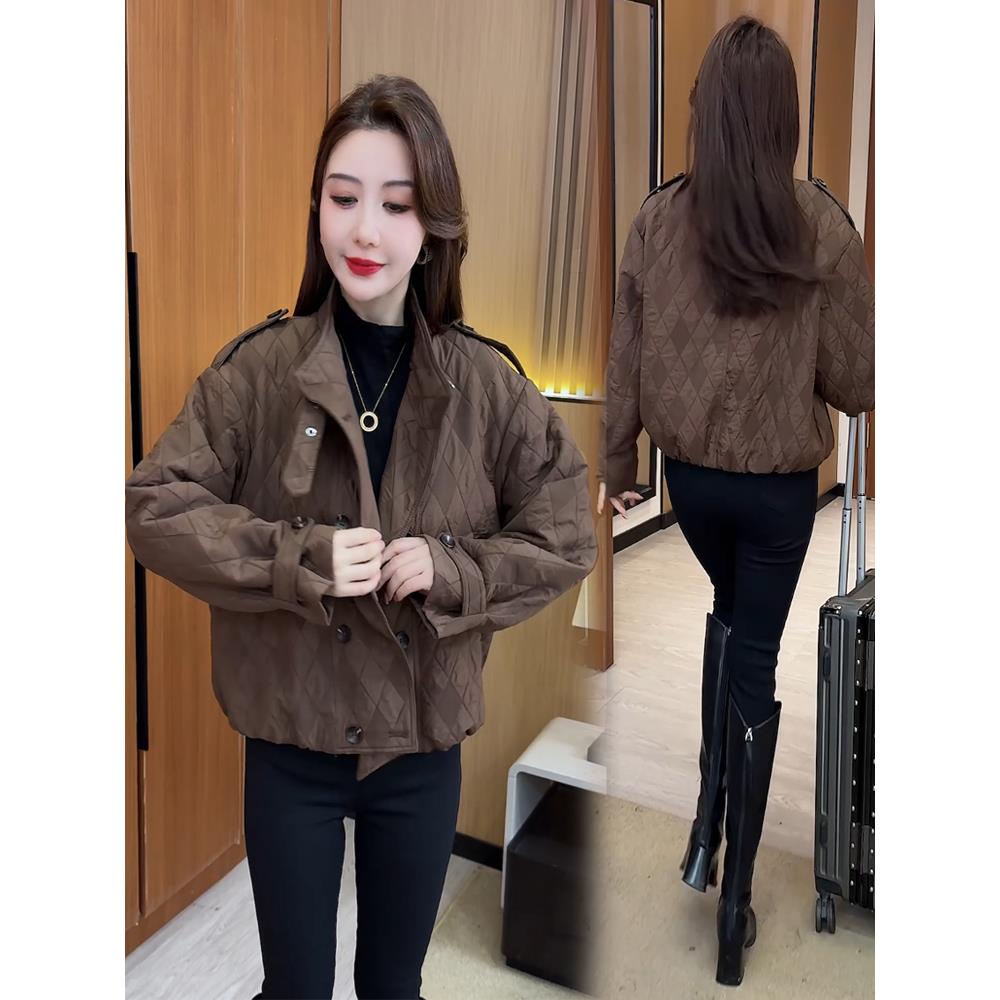 MONLOUVE时尚休闲加绒加厚外套2025新款今年流行爆款百搭洋气短款