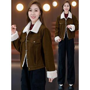 MONLOUVE秋冬季绝美巨好看外套女士2025新款时尚加绒加厚韩版潮流