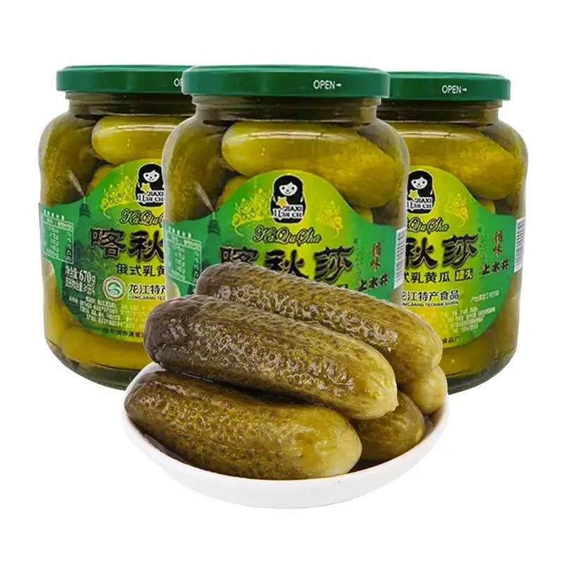 -喀秋莎俄式乳黄瓜670g*3瓶腌制小菜俄式乳黄瓜汉堡沙拉下饭配菜