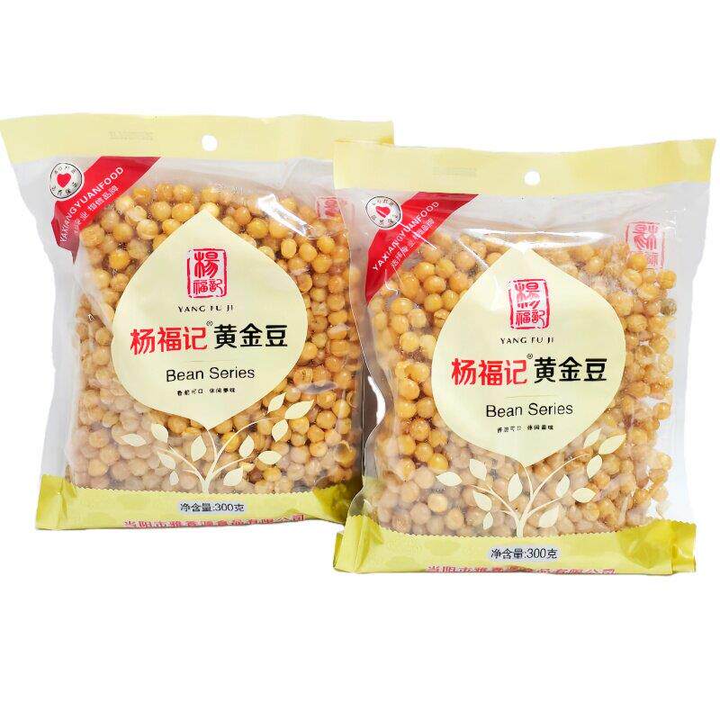 -杨福记黄金豆300g袋装豌豆炒货坚果开袋即食休闲小零食小酒菜