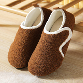 成人男女居家秋冬包跟防滑厚底袜套孕产妇坐月子鞋 妈妈地板袜棉拖