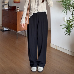 裤 微胖 梨型身材穿搭胖mm巨显瘦高腰遮胯西装 女装 子1921 喵喵大码