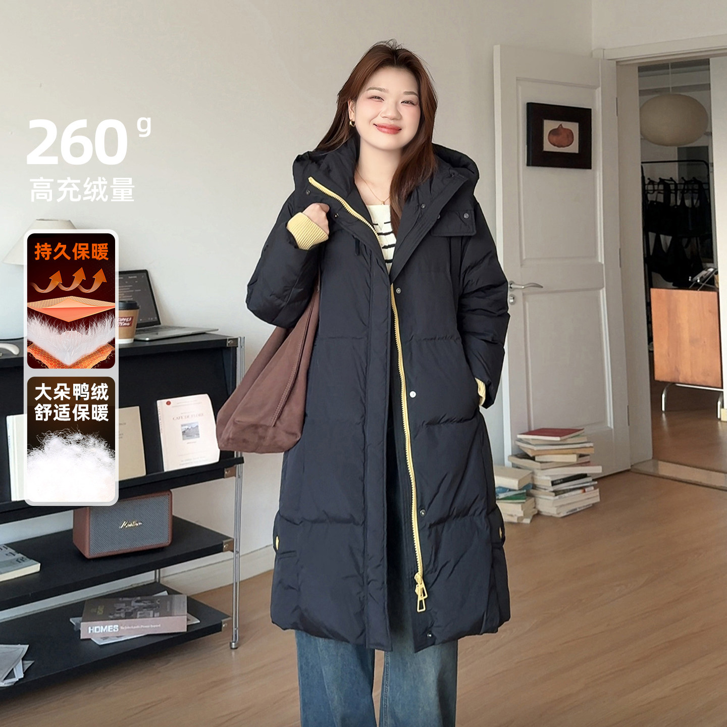 微胖的喵喵大码女装胖mm冬季穿搭巨好看的正肩外套连帽羽绒服9911,女装/女士精品,大码羽绒服,淘宝优惠券,粉丝福利购,淘宝优惠卷