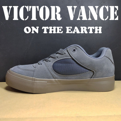春季上新Victor Vance灰色面包鞋厚底板鞋 潮牌滑板鞋男 高品质