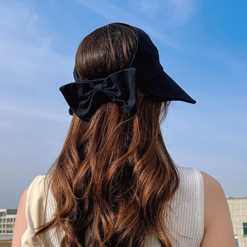 帽子女士夏季大檐空顶遮阳帽防紫外线遮脸户外骑车不翻防晒太阳帽