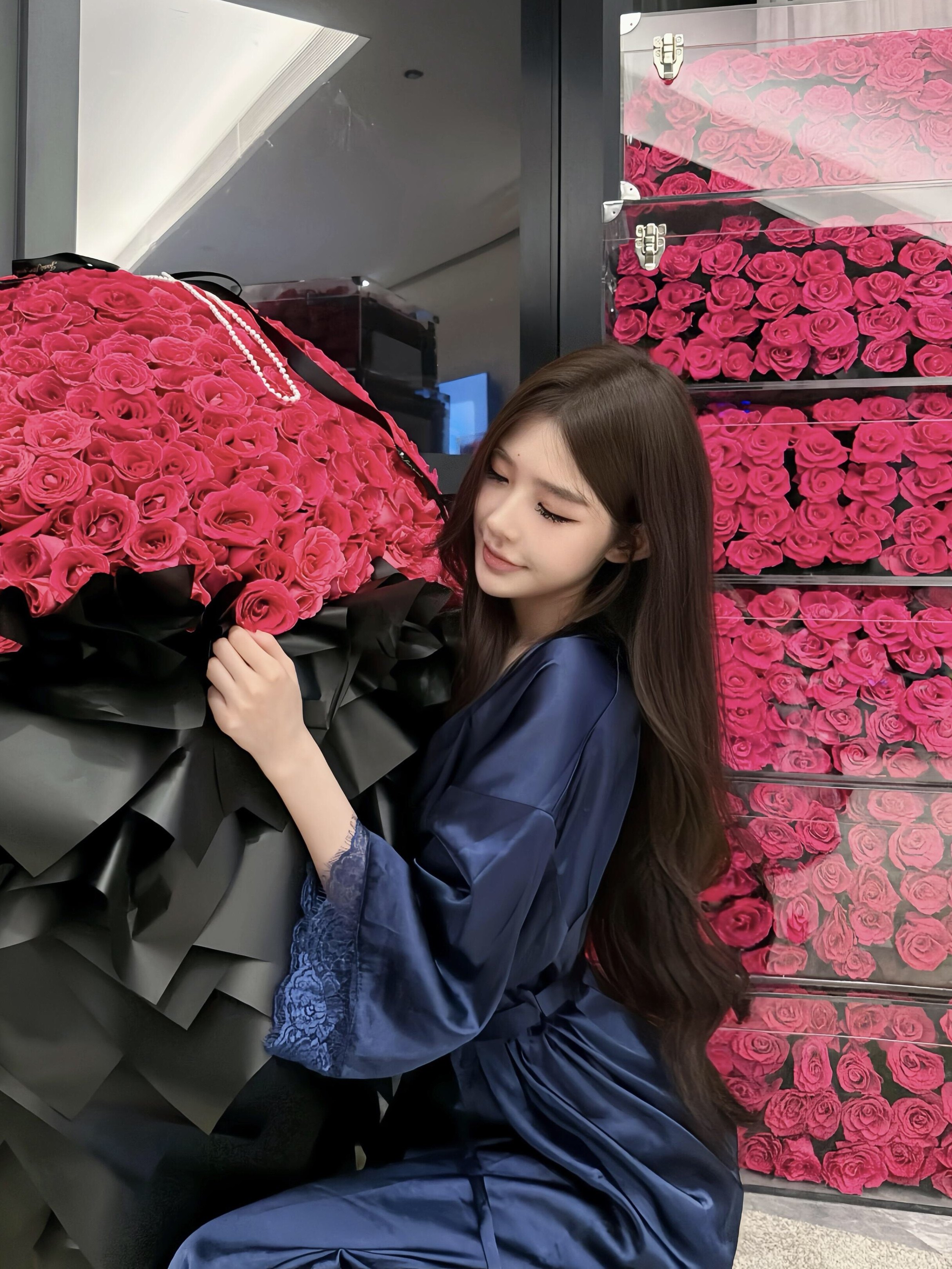 高个子加长睡袍奢贵妇级仿真丝晨袍蕾丝御姐性感度假睡裙可外穿,女士内衣/男士内衣/家居服,睡袍/浴袍,淘宝优惠券,粉丝福利购,淘宝优惠卷