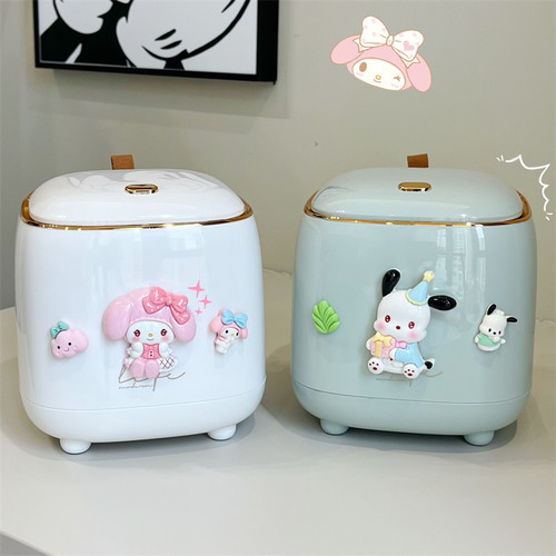 可爱卡通高颜值桌面垃圾桶