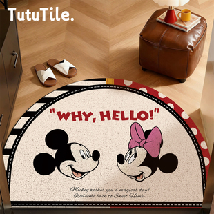 卡通入户门地垫丝圈门内换鞋地毯加厚耐脏防滑高级感门口进门脚垫