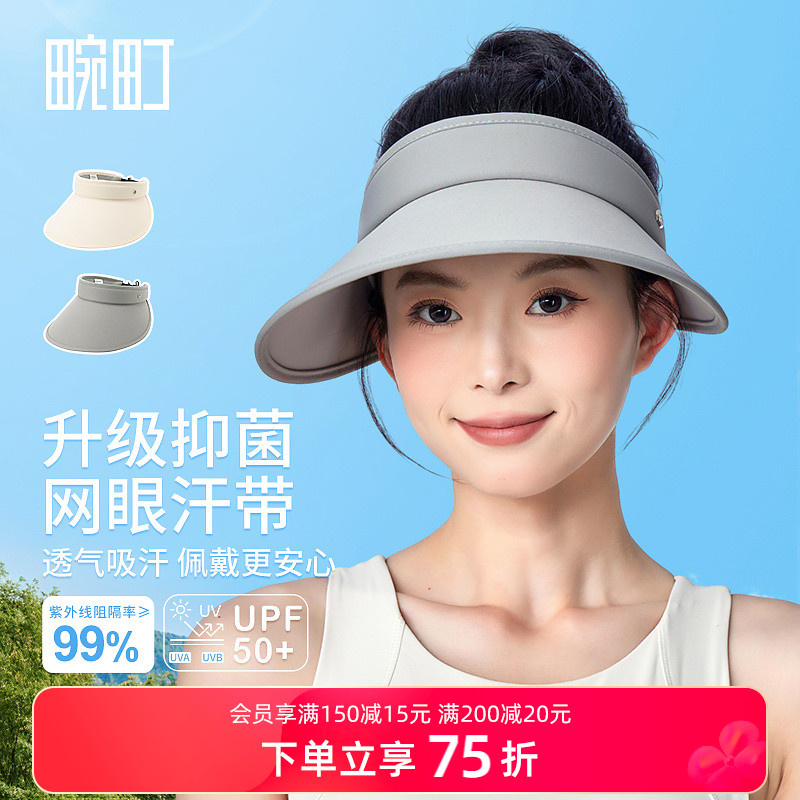 畹町大帽檐抑菌空顶帽可收纳