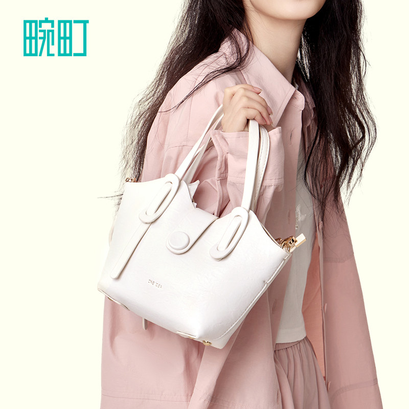 畹町手提小托特包女士春季新款简约百搭子母包时尚通勤单肩斜挎包