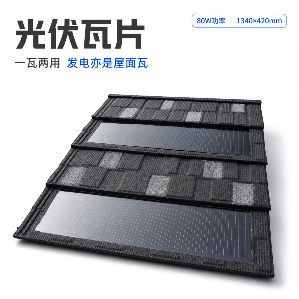 源头bipv太阳能光伏瓦生产厂家