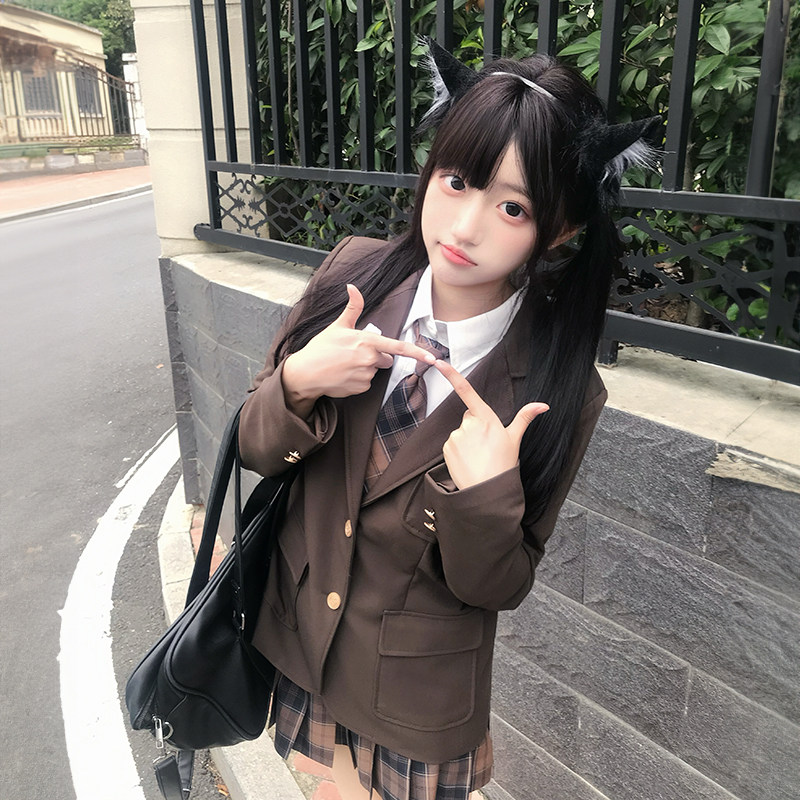 jk制服西装外套女秋冬日系学院风原创校供班服百搭西服百褶裙套装,女装/女士精品,西装,淘宝优惠券,粉丝福利购,淘宝优惠卷