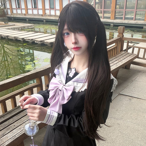 轻音柠檬jk粉黛紫鸢水手服