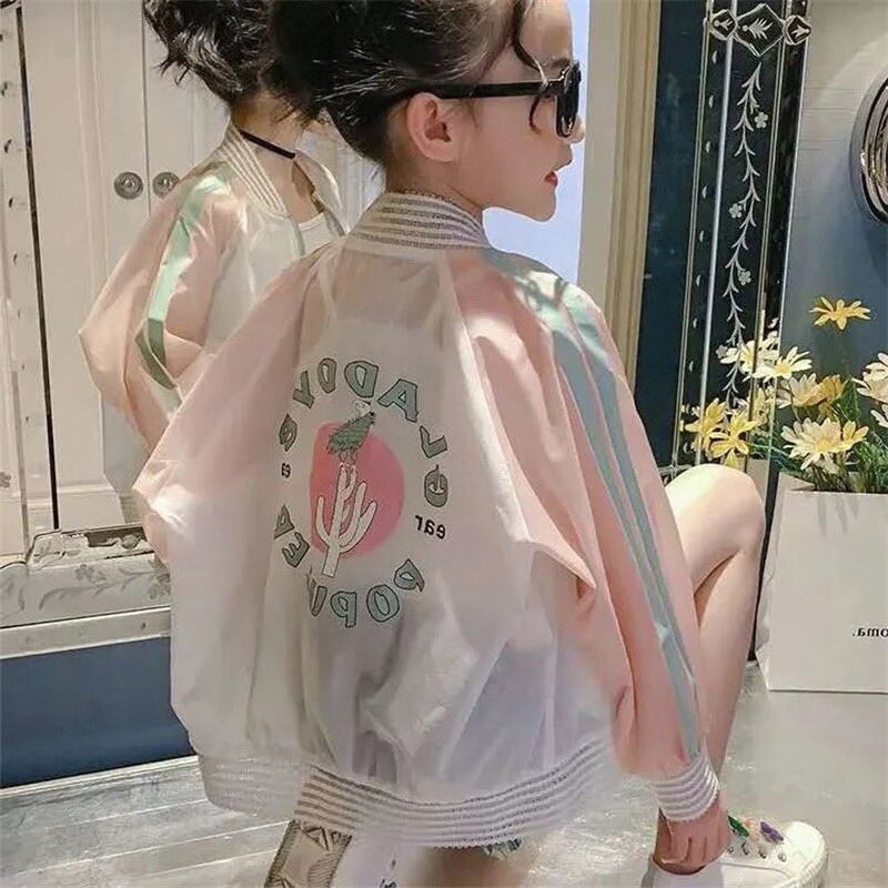女童夏季防晒衣儿童空调衫防紫外线超薄透气女宝宝新款皮肤衣外套