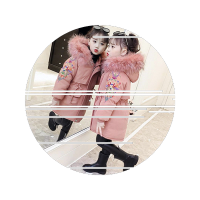 羽绒新款韩版洋气中大童棉衣冬装