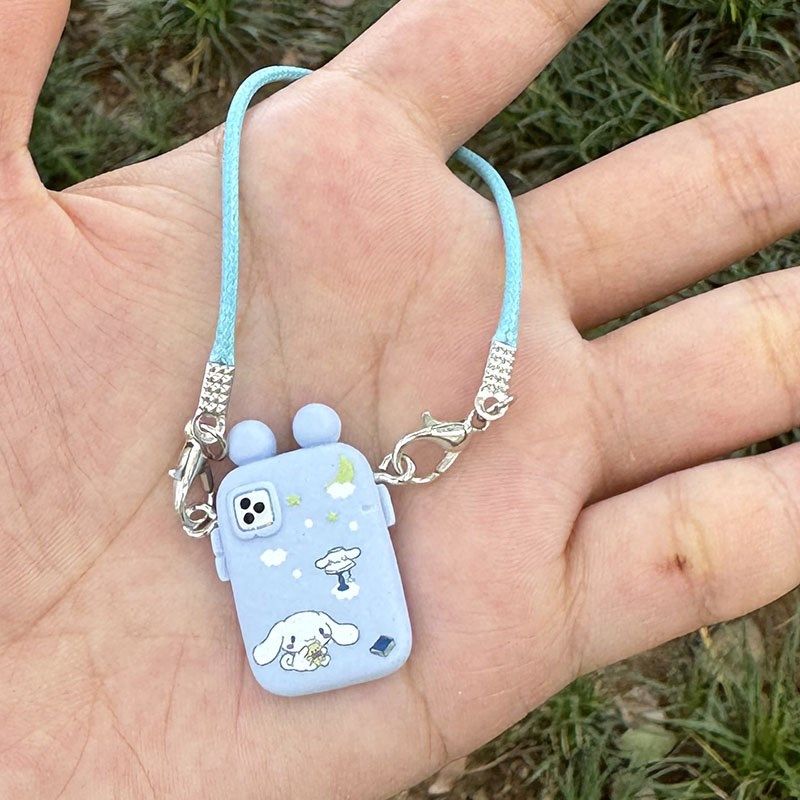 bjd拉布布labubu迷你小手机模型学习场景配件微缩装饰娃娃配件