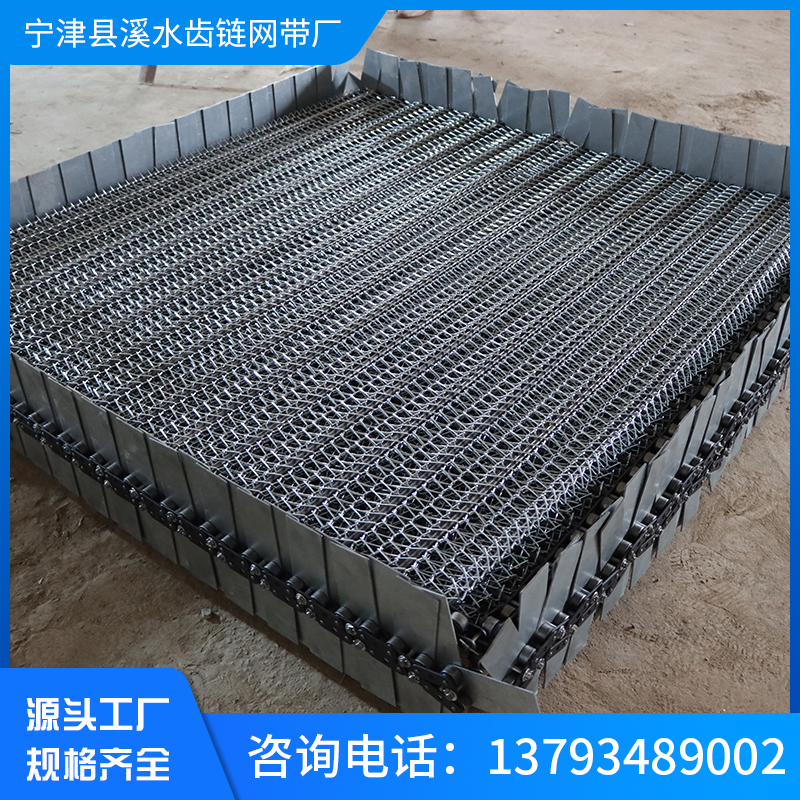 304不锈钢网链输送带耐高温流水线退火炉网带非标双旋网带传送带