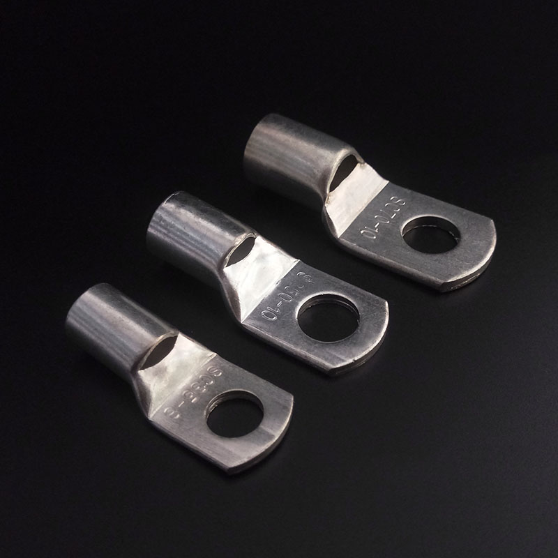 SC25平d方8-10窥口短铜鼻子接线端子裸电缆接头压线鼻线耳紫铜镀