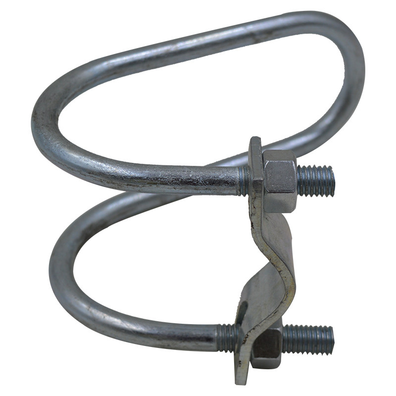 母猪限位栏产床配件大全十字U型卡子卡扣保育床碰锁猪圈门扣管卡