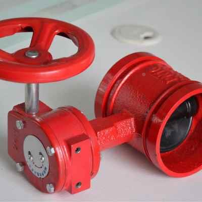 新款防涡轮槽讯号蝶阀D38u1X16Q卡箍式天津塘沽开维喜-冠沟龙
