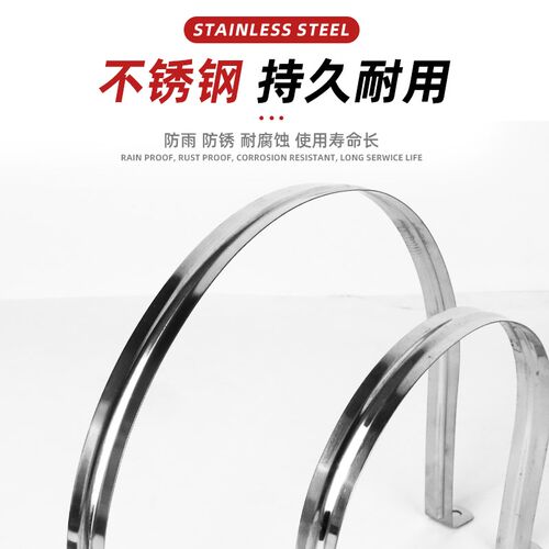 不锈钢U型卡扣管卡加厚支架骑马卡风管固定夹排烟管墙卡水管抱箍