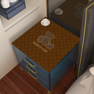 床头柜盖布盖垫垫子2022新款 免洗冰箱茶几桌布防水皮革洗衣机