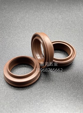 耐高温SC气缸防尘圈DOP16*24/20*28/25*33*5.5/7.3气封棕色氟胶