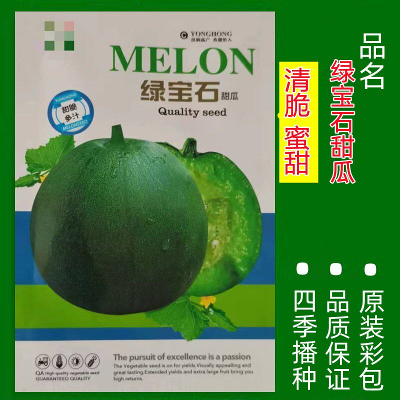 绿宝石甜瓜苗秧子籽香瓜种苗早熟羊角蜜甜瓜苗大全南北方种蔬菜苗