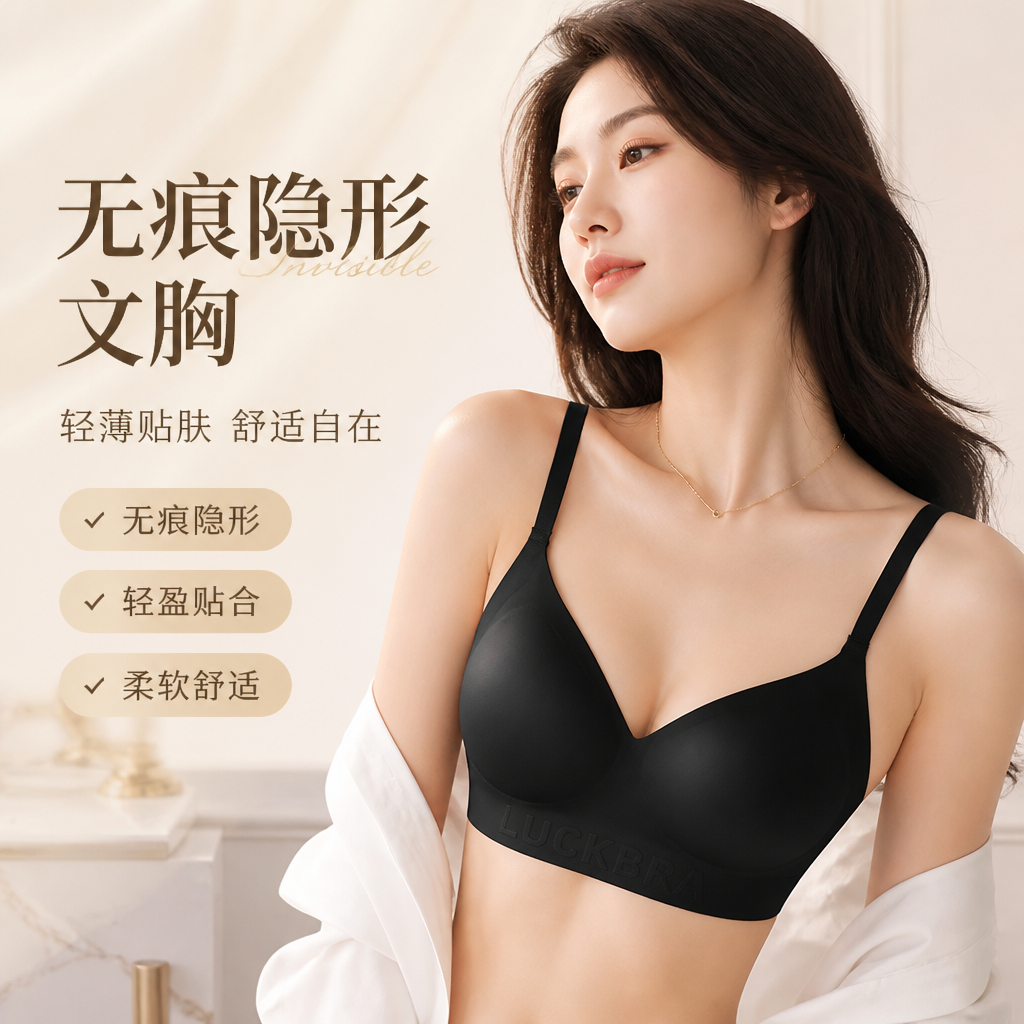 特调无痕隐形肤色固定杯美背文胸