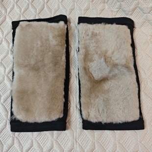 加厚羊毛护膝皮毛一体真羊毛保暖老寒腿骑行防风抗寒护膝男女通用