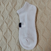 10双纯棉毛巾底短袜男女白色精梳棉毛圈底吸汗防臭透气对目无骨