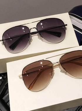 Fashion Luxury Brand Rimless Women Sunglasses For Men Vintag