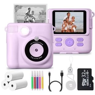 Mini Instant Print Camera for Kids Polaroid Style Thermal Ph