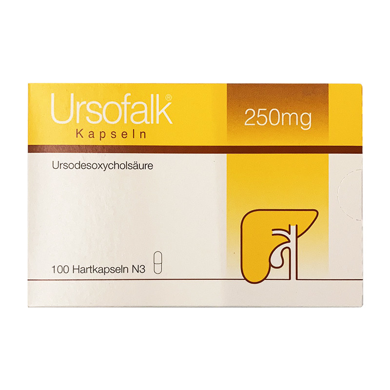 Ursofalk优思弗熊去氧胆酸胶囊胆囊炎胆结石汁进口正品100粒250mg