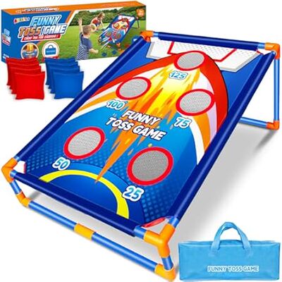 Bean Bag Toss Game for Kids Outdoor Activities， Cornhole