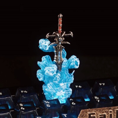 魔兽世界周边礼物原创键帽霜之哀伤巫妖王之怒WLK个性礼物键盘帽