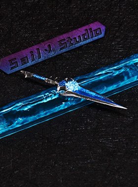 魔兽世界周边原创个性艺术金属键帽风剑雷霆之怒武器键帽个性礼物