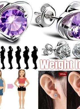 Pendientes adelgazantes de energía para mujer, aretes para