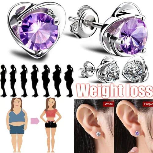 Pendientes adelgazantes de energía para mujer, aretes para