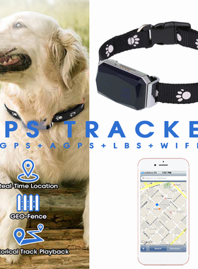 Rasador GPS inteligente para mascotas, Collar impermeable IP